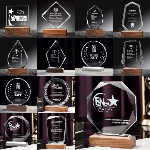 Personalized Custom Crystal Award Trophy 5.3-9.0inch - Image 5