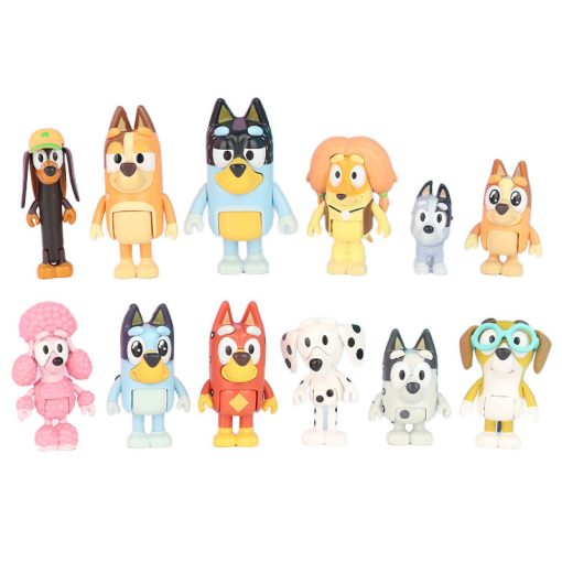 Bluey family and Friends model toy 12 Figures 1.9-3.1inch
