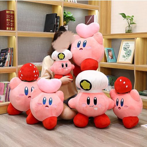 Kawaii Kirby Chef Strawberry Love Soft Stuffed Plush Dolls 12.5-23.6inch - Image 7